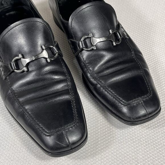 Salvatore Ferragamo Gregory Leather Shoes Size 9.5 2E Made In‎ Italy main image 3